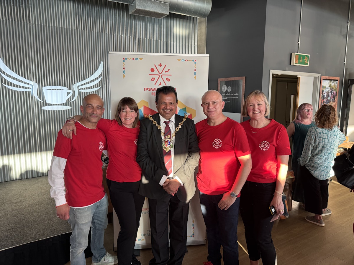 Ipswich Book Festival team with Mayor Elango Elavalakan